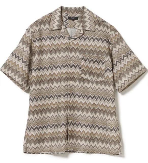 メンズ プリント カラミ オープンカラーシャツ < 男性ファッション メンズ プリント カラミ オープンカラーシャツ < 男性ファッションの