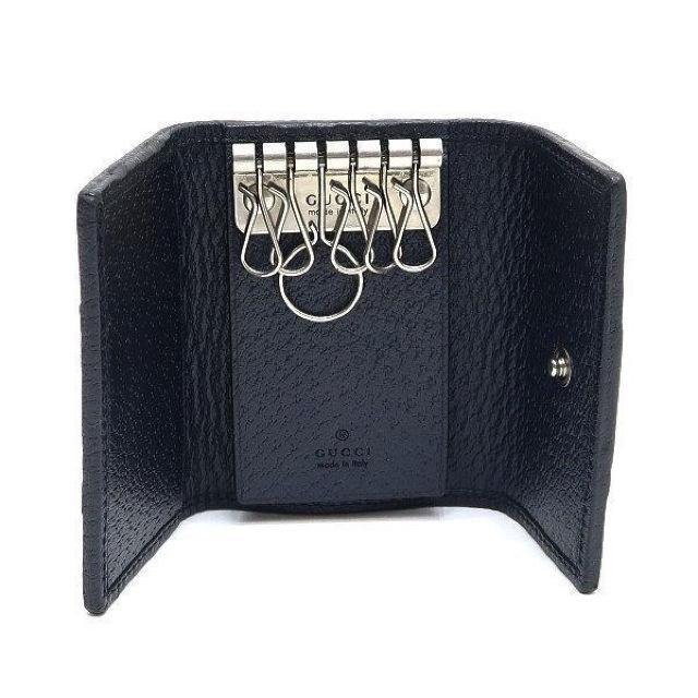 ◆ 本物 美品 ◆ GUCCI グッチ オフィディア 6連キーケース ウェブ シェリー ネイビー 保存袋 箱 人気 603732 < ブランド  ◆ 本物 美品 ◆ GUCCI グッチ オフィディア 6連キーケース ウェブ シェリー ネイビー 保存袋 箱 人気 603732 < ブランドの