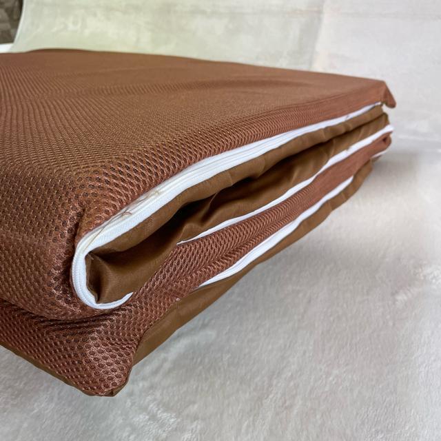 目玉商品☆硬質メッシュ三つ折りマットレス☆シングル☆90×190×4cm☆BR < インテリア/ライフ  目玉商品☆硬質メッシュ三つ折りマットレス☆シングル☆90×190×4cm☆BR < インテリア/ライフの