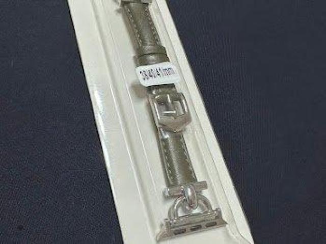 Apple Watch バンド 合皮 38/40/41mm オリーブグリーン+シルバー < 女性アクセサリー/時計 Apple Watch バンド 合皮 38/40/41mm オリーブグリーン+シルバー < 女性アクセサリー/時計の