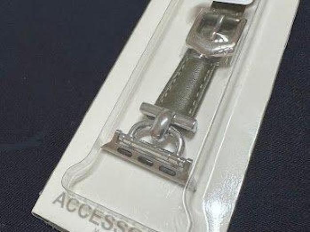 Apple Watch バンド 合皮 38/40/41mm オリーブグリーン+シルバー < 女性アクセサリー/時計 Apple Watch バンド 合皮 38/40/41mm オリーブグリーン+シルバー < 女性アクセサリー/時計の