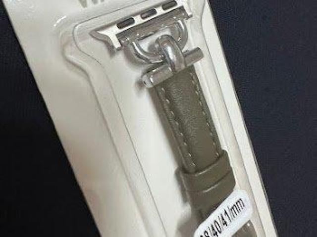 Apple Watch バンド 合皮 38/40/41mm オリーブグリーン+シルバー < 女性アクセサリー/時計 Apple Watch バンド 合皮 38/40/41mm オリーブグリーン+シルバー < 女性アクセサリー/時計の