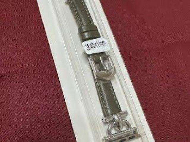 Apple Watch バンド 合皮 38/40/41mm オリーブグリーン+シルバー < 女性アクセサリー/時計 Apple Watch バンド 合皮 38/40/41mm オリーブグリーン+シルバー < 女性アクセサリー/時計の