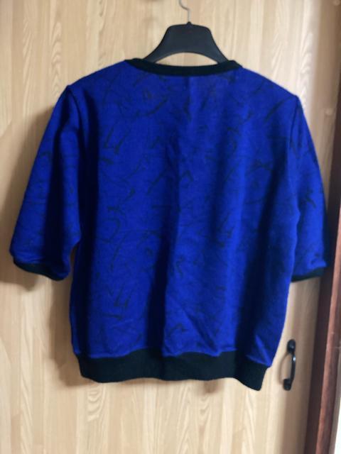 2082.五分袖ニットトップス☆ブルー系柄物☆サイズM < 女性ファッション 2082.五分袖ニットトップス☆ブルー系柄物☆サイズM < 女性ファッションの