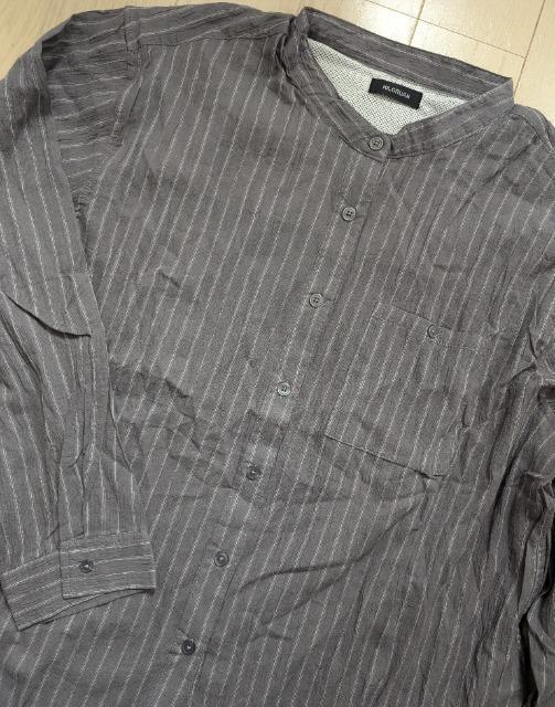 3L★KILORUAN★背中メッシュ★ワッシャー加工バンドカラーシャツ★新品 < 女性ファッション 3L★KILORUAN★背中メッシュ★ワッシャー加工バンドカラーシャツ★新品 < 女性ファッションの