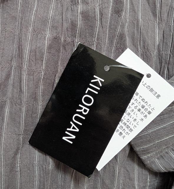 3L★KILORUAN★背中メッシュ★ワッシャー加工バンドカラーシャツ★新品 < 女性ファッション 3L★KILORUAN★背中メッシュ★ワッシャー加工バンドカラーシャツ★新品 < 女性ファッションの