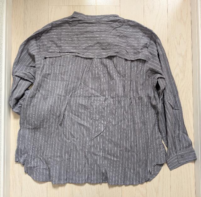 3L★KILORUAN★背中メッシュ★ワッシャー加工バンドカラーシャツ★新品 < 女性ファッション 3L★KILORUAN★背中メッシュ★ワッシャー加工バンドカラーシャツ★新品 < 女性ファッションの