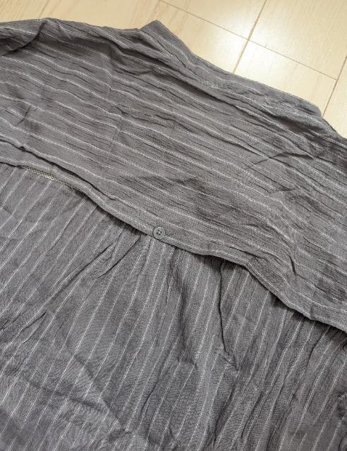 3L★KILORUAN★背中メッシュ★ワッシャー加工バンドカラーシャツ★新品 < 女性ファッション 3L★KILORUAN★背中メッシュ★ワッシャー加工バンドカラーシャツ★新品 < 女性ファッションの