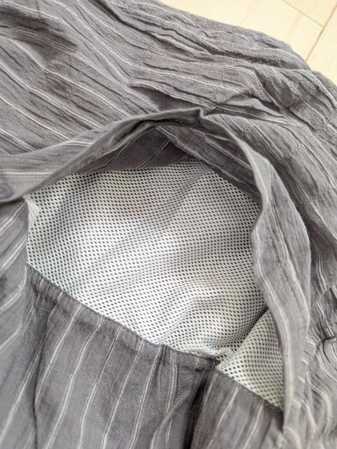 3L★KILORUAN★背中メッシュ★ワッシャー加工バンドカラーシャツ★新品 < 女性ファッション 3L★KILORUAN★背中メッシュ★ワッシャー加工バンドカラーシャツ★新品 < 女性ファッションの