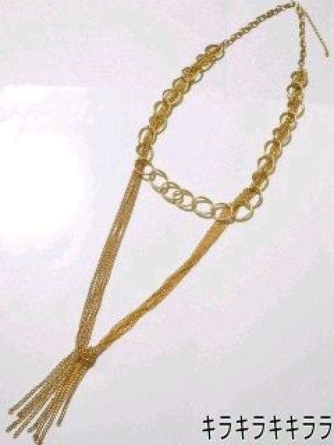 《New》オシャレマストアイテム★チェーン&フープ*ロング*ボリュームネックレス<ゴールド> < 女性アクセサリー/時計  《New》オシャレマストアイテム★チェーン&フープ*ロング*ボリュームネックレス<ゴールド>  < 女性アクセサリー/時計の