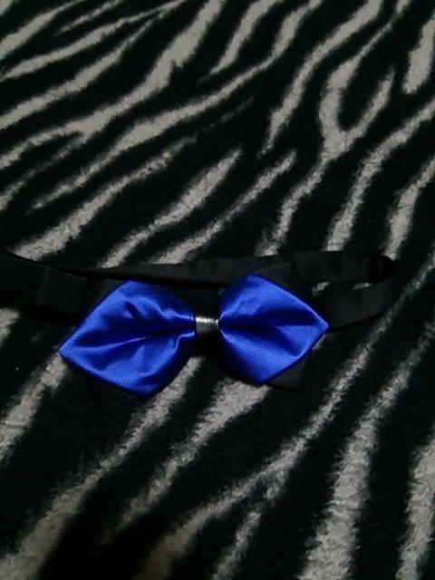 ☆ロイヤルブルーコンビ蝶ネクタイ☆美品 < 男性ファッション  ☆ロイヤルブルーコンビ蝶ネクタイ☆美品  < 男性ファッションの