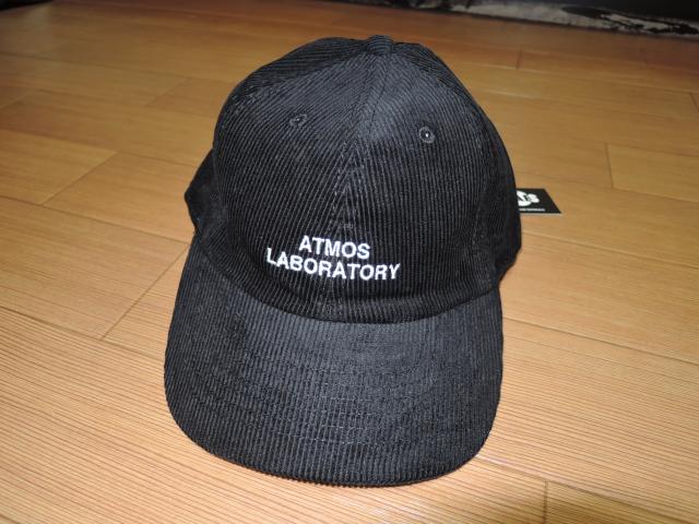 新品 アトモス ATMOS LAB コーデュロイ キャップ 黒 ロゴ刺繍 < ブランド 新品 アトモス ATMOS LAB コーデュロイ キャップ 黒 ロゴ刺繍 < ブランドの