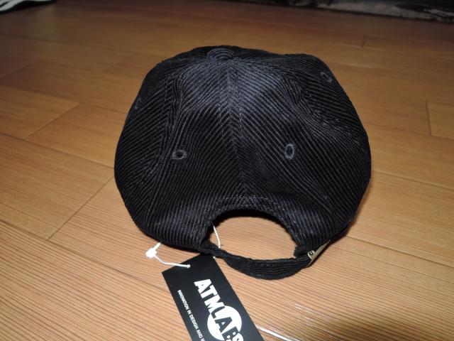 新品 アトモス ATMOS LAB コーデュロイ キャップ 黒 ロゴ刺繍 < ブランド 新品 アトモス ATMOS LAB コーデュロイ キャップ 黒 ロゴ刺繍 < ブランドの