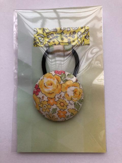 ハンドメイド ヘアゴム 特大 くるみボタン お花 ローズ < 女性ファッション  ハンドメイド ヘアゴム 特大 くるみボタン お花 ローズ  < 女性ファッションの