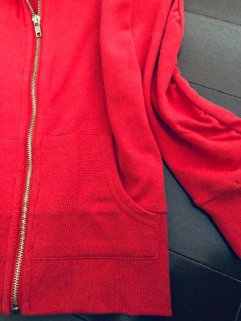 新品〈aimerfeel〉エメフィール ジップアップスウェットジャケ ハーフスリーブ(Mサイズ)RED < 女性ファッション  新品〈aimerfeel〉エメフィール ジップアップスウェットジャケ ハーフスリーブ(Mサイズ)RED < 女性ファッションの