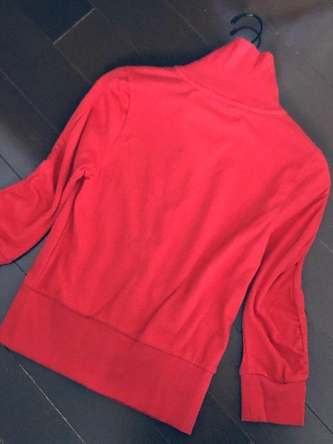 新品〈aimerfeel〉エメフィール ジップアップスウェットジャケ ハーフスリーブ(Mサイズ)RED < 女性ファッション  新品〈aimerfeel〉エメフィール ジップアップスウェットジャケ ハーフスリーブ(Mサイズ)RED < 女性ファッションの