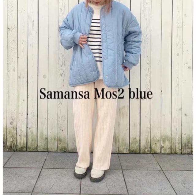 新品 Samansa Mos2 blue★キルトジャケット < 女性ファッション 新品 Samansa Mos2 blue★キルトジャケット < 女性ファッションの