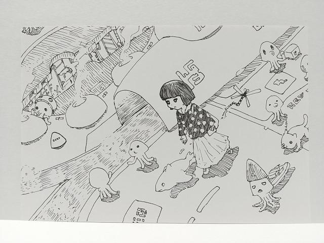オリジナルイラスト 手描きイラスト どこか ハンドメイド 絵 モノクロ 原画 アナログ 自作 illustration art < アニメ/コミック/キャラクター  オリジナルイラスト 手描きイラスト どこか ハンドメイド 絵 モノクロ 原画 アナログ 自作 illustration art  < アニメ/コミック/キャラクターの