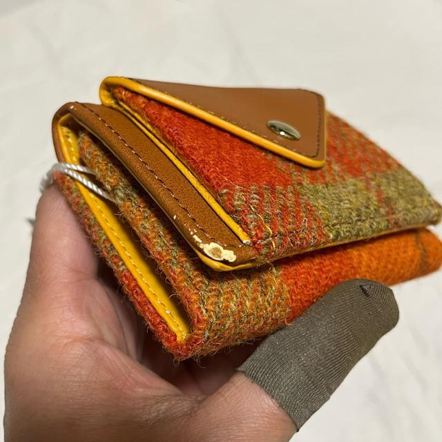 【未使用・訳あり】【ハリスツイード】 三つ折り財布 コンパクト チェック柄 < ブランド 【未使用・訳あり】【ハリスツイード】 三つ折り財布 コンパクト チェック柄 < ブランドの