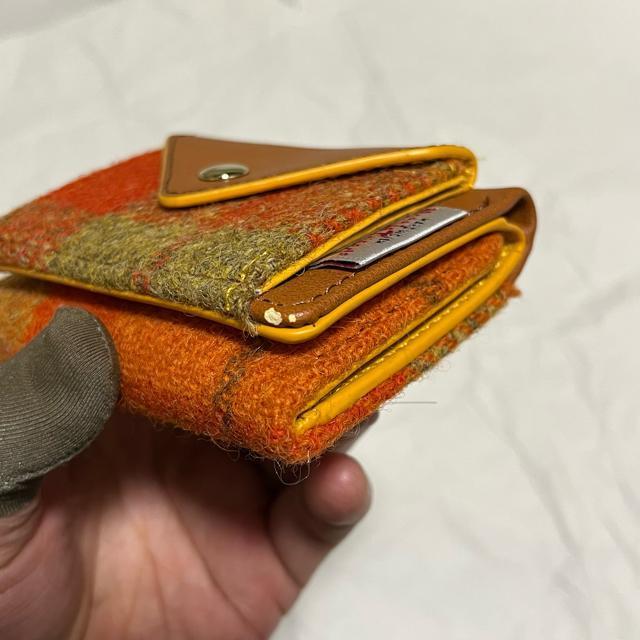 【未使用・訳あり】【ハリスツイード】 三つ折り財布 コンパクト チェック柄 < ブランド 【未使用・訳あり】【ハリスツイード】 三つ折り財布 コンパクト チェック柄 < ブランドの