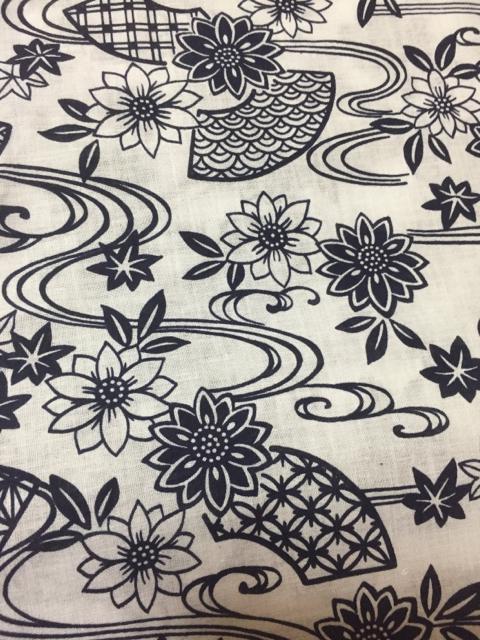 975.和柄綿生地☆紺×白☆難あり < ペット/手芸/園芸  975.和柄綿生地☆紺×白☆難あり < ペット/手芸/園芸の