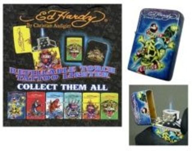 【エドハーディー】〈スカル Death or Glory 〉ターボガスライター ケース付 < ブランド 【エドハーディー】〈スカル Death or Glory 〉ターボガスライター ケース付 < ブランドの