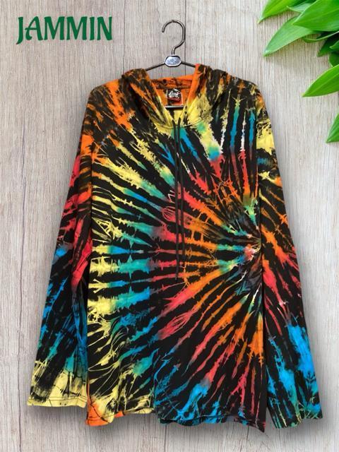 タイダイパーカー アジアン サイケ エスニック カットソーパーカー < 男性ファッション タイダイパーカー アジアン サイケ エスニック カットソーパーカー < 男性ファッションの