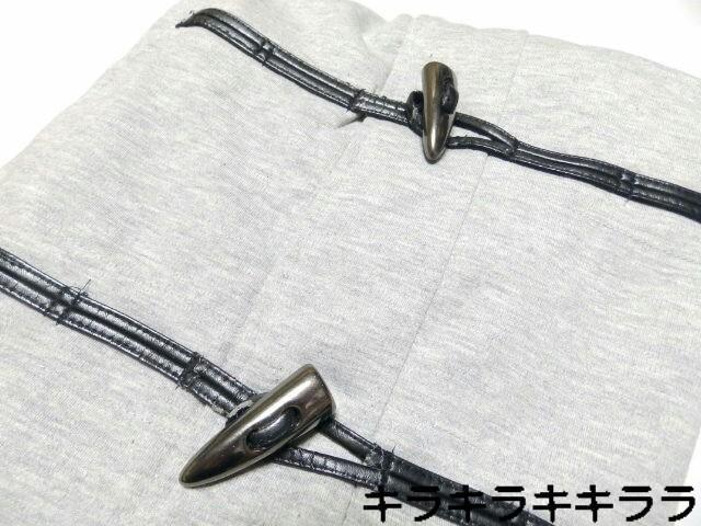 ●スタイリッシュ.キレカジ★フード裏チェック柄・ショート・ダッフルジャケット<グレーM> < 男性ファッション ●スタイリッシュ.キレカジ★フード裏チェック柄・ショート・ダッフルジャケット<グレーM> < 男性ファッションの