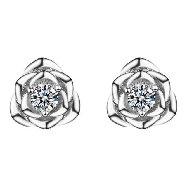 バラ ピアス シルバー【両耳セット】 < 女性アクセサリー/時計  バラ ピアス シルバー【両耳セット】  < 女性アクセサリー/時計の