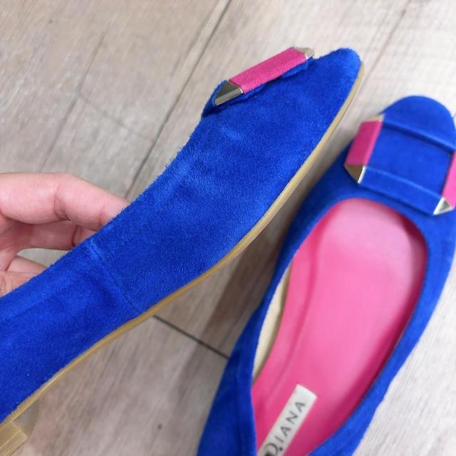 ◆DIANA/ダイアナ◆スエード生地フラットシューズ★フラットパンプス*ブルー24cm*シンプルコーデ♪ < ブランド ◆DIANA/ダイアナ◆スエード生地フラットシューズ★フラットパンプス*ブルー24cm*シンプルコーデ♪ < ブランドの