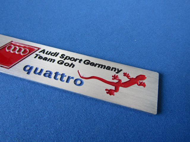 ●Audi アウディsport Team quattroアルミ着色B エンブレム 新品未開封品! < 自動車/バイク ●Audi アウディsport Team quattroアルミ着色B エンブレム 新品未開封品! < 自動車/バイク