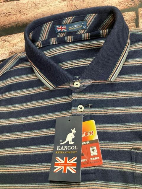 送料無料!滑らかで暖かい!【KANGOL】EXTRA COMFORT メンズ吸湿発熱ポロシャツAボーダー柄(画像から)1枚 < 男性ファッション  送料無料!滑らかで暖かい!【KANGOL】EXTRA COMFORT メンズ吸湿発熱ポロシャツAボーダー柄(画像から)1枚 < 男性ファッションの