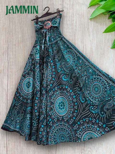 ペーズリー紋様柄フレアスカート アジアン ロングスカート アジアン スカート < 女性ファッション ペーズリー紋様柄フレアスカート アジアン ロングスカート アジアン スカート < 女性ファッションの