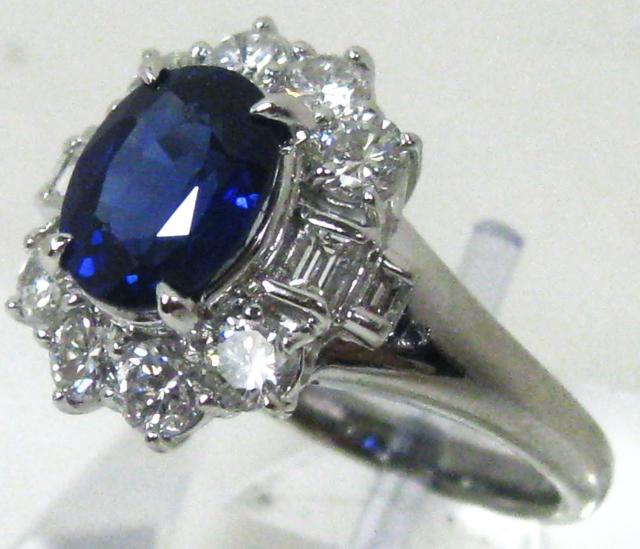極美品Pt900プラチナリング指輪サファイヤ3.31ctダイヤ1.47ct#17 < 女性アクセサリー/時計 極美品Pt900プラチナリング指輪サファイヤ3.31ctダイヤ1.47ct#17 < 女性アクセサリー/時計の