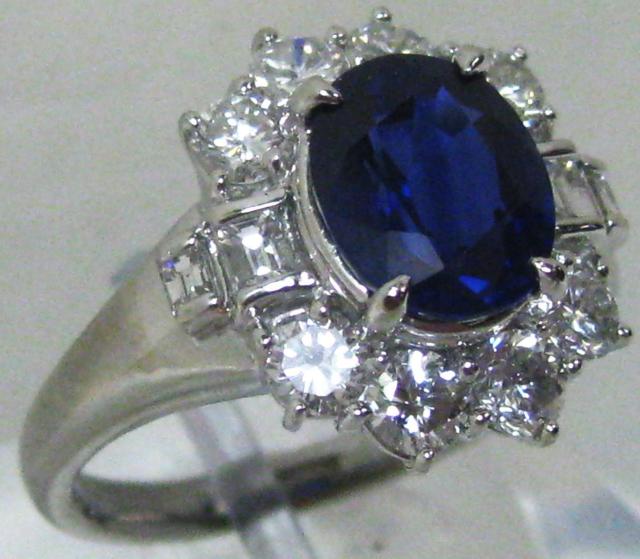 極美品Pt900プラチナリング指輪サファイヤ3.31ctダイヤ1.47ct#17 < 女性アクセサリー/時計 極美品Pt900プラチナリング指輪サファイヤ3.31ctダイヤ1.47ct#17 < 女性アクセサリー/時計の