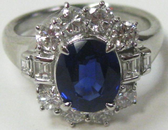 極美品Pt900プラチナリング指輪サファイヤ3.31ctダイヤ1.47ct#17 < 女性アクセサリー/時計 極美品Pt900プラチナリング指輪サファイヤ3.31ctダイヤ1.47ct#17 < 女性アクセサリー/時計の