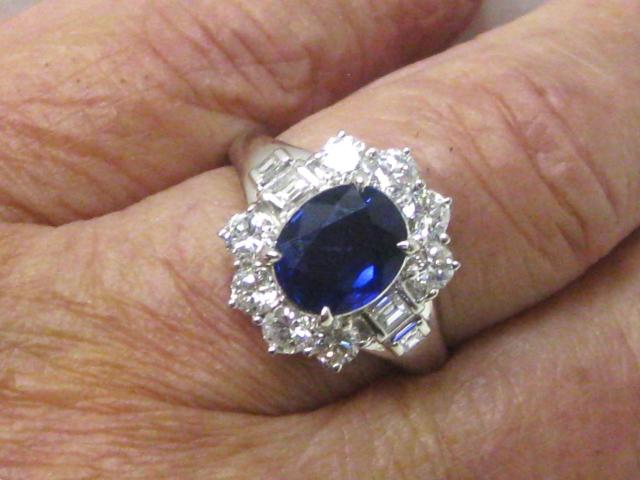 極美品Pt900プラチナリング指輪サファイヤ3.31ctダイヤ1.47ct#17 < 女性アクセサリー/時計 極美品Pt900プラチナリング指輪サファイヤ3.31ctダイヤ1.47ct#17 < 女性アクセサリー/時計の