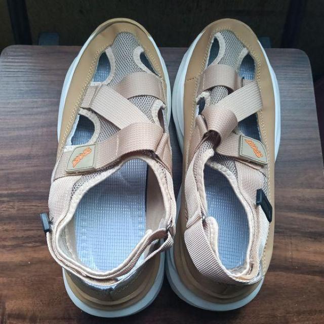 新品 24.5cm レディース スニーカー ベージュ シューズ スポーツサンダル < 女性ファッション 新品 24.5cm レディース スニーカー ベージュ シューズ スポーツサンダル < 女性ファッションの