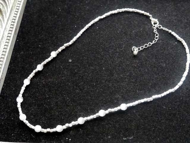 新品 アンティーク調バロックビーズネックレス < 女性アクセサリー/時計  新品 アンティーク調バロックビーズネックレス < 女性アクセサリー/時計の