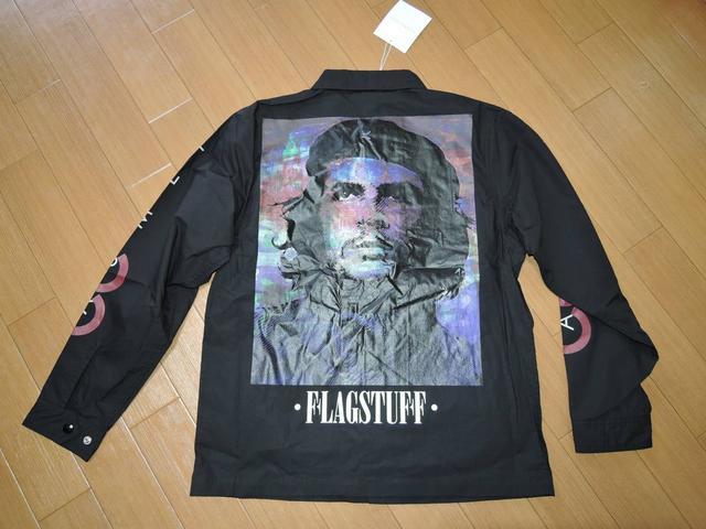 新品FLAGSTUFFコーチジャケットS黒フラッグスタッフ革命家 < 男性ファッション  新品FLAGSTUFFコーチジャケットS黒フラッグスタッフ革命家 < 男性ファッションの