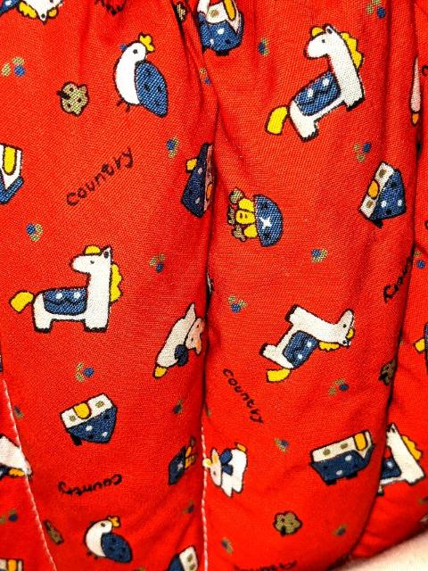 希少 レア 昭和 レトロ 布製 かご バッグ 赤 ファンシー カゴ < 女性ファッション  希少 レア 昭和 レトロ 布製 かご バッグ 赤 ファンシー カゴ < 女性ファッションの