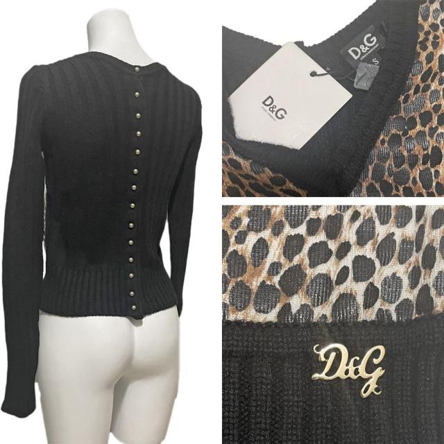新品D&Gカシミヤ100%Vネックセーター ヒョウ柄レオパード柄 < ブランド 新品D&Gカシミヤ100%Vネックセーター ヒョウ柄レオパード柄 < ブランドの
