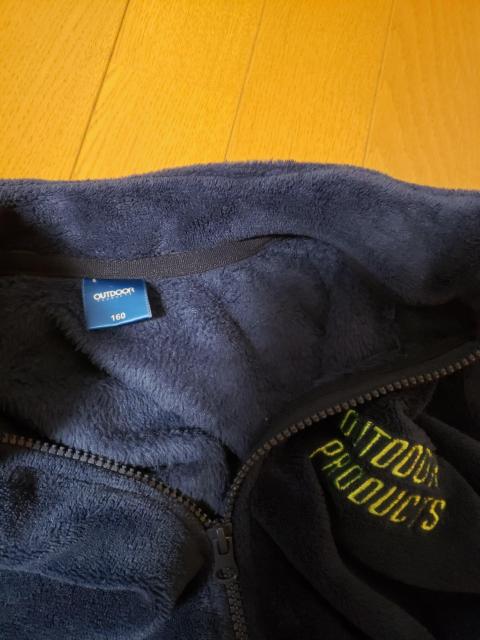 ☆新品同様☆OUTDOOR PRODUCTS☆ネイビーフリースジャケット☆160 < キッズ/ベビー  ☆新品同様☆OUTDOOR PRODUCTS☆ネイビーフリースジャケット☆160 < キッズ/ベビーの