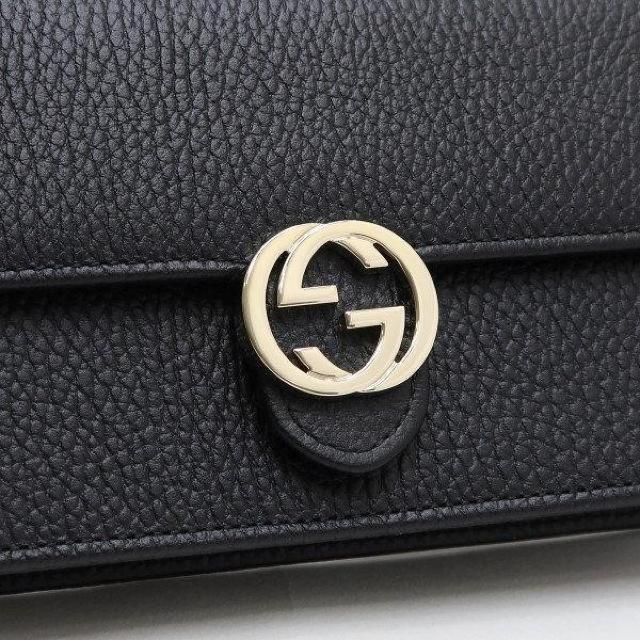 ◆ 新品 本物 ◆ GUCCI グッチ チェーンウォレット ショルダーバッグ 長財布 ブラック 黒 保存袋 箱 人気 615523 < ブランド  ◆ 新品 本物 ◆ GUCCI グッチ チェーンウォレット ショルダーバッグ 長財布 ブラック 黒 保存袋 箱 人気 615523 < ブランドの