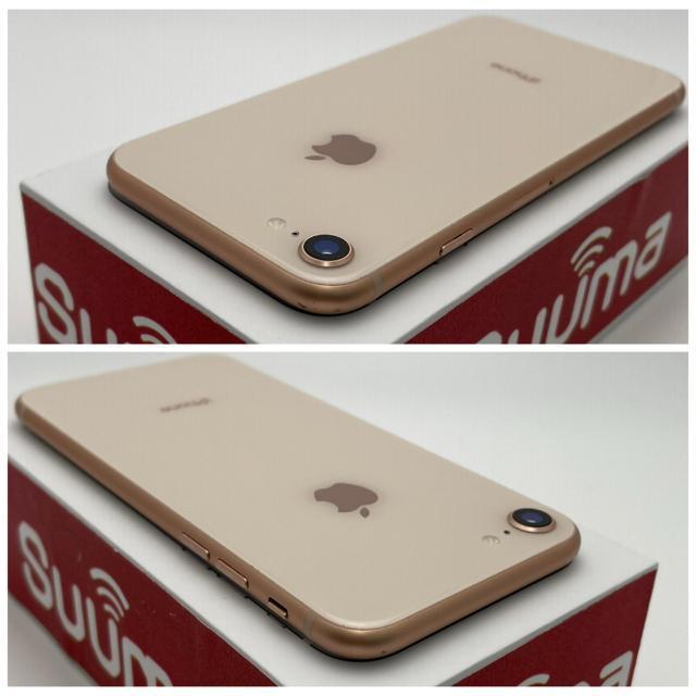 C 100% iPhone 8 64 GB SIM�t���[ �S�[���h �{�� �� �Ɠd/AV�� 