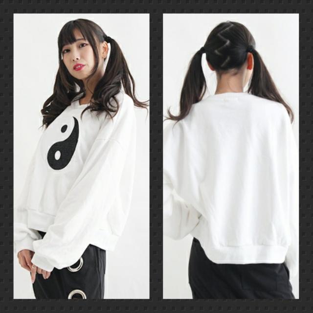 Drug honey【ユニセックス】勾玉刺繍トレーナー/黒 < ブランド  Drug honey【ユニセックス】勾玉刺繍トレーナー/黒 < ブランドの