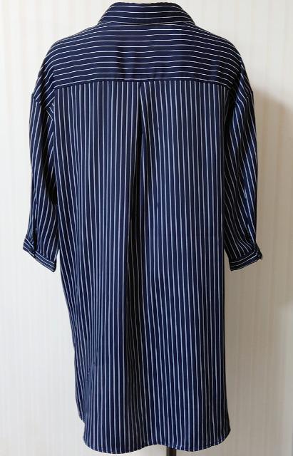 しまむら★七分袖 ストライプ ロング シャツ < ブランド しまむら★七分袖 ストライプ ロング シャツ < ブランドの