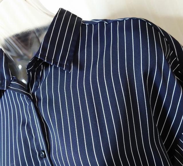 しまむら★七分袖 ストライプ ロング シャツ < ブランド しまむら★七分袖 ストライプ ロング シャツ < ブランドの