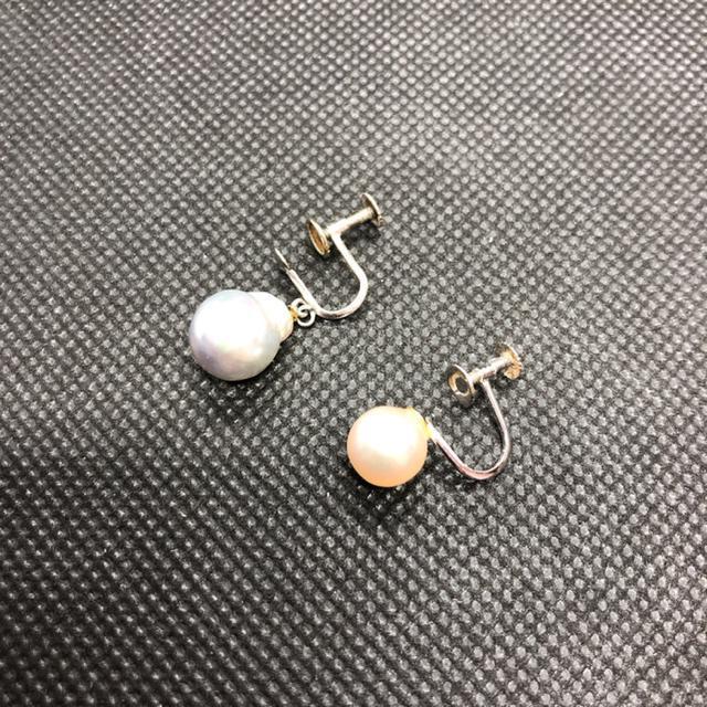 即決 K14WG ホワイトゴールド パールイヤリング < 女性アクセサリー/時計 即決 K14WG ホワイトゴールド パールイヤリング < 女性アクセサリー/時計の