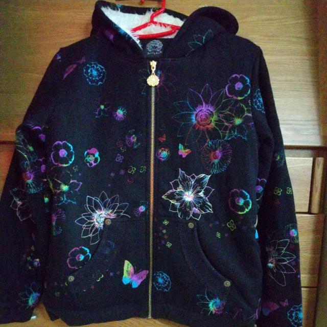 スカラー黒刺繍アウターモコモコ★訳有り新品同様 < ブランド スカラー黒刺繍アウターモコモコ★訳有り新品同様 < ブランドの